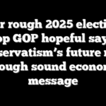 After rough 2025 elections, top GOP hopeful says conservatism’s future runs through sound economic message