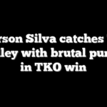 Anderson Silva catches Tyron Woodley with brutal punches in TKO win