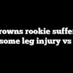 Browns rookie suffers gruesome leg injury vs Bills