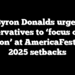 Byron Donalds urges conservatives to ‘focus on the mission’ at AmericaFest after 2025 setbacks