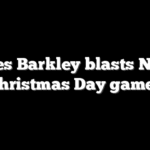 Charles Barkley blasts NFL for Christmas Day games