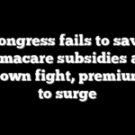 Congress fails to save Obamacare subsidies after shutdown fight, premiums set to surge