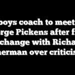 Cowboys coach to meet with George Pickens after fiery exchange with Richard Sherman over criticism