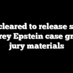 DOJ cleared to release secret Jeffrey Epstein case grand jury materials