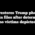 DOJ restores Trump photo to Epstein files after determining no victims depicted