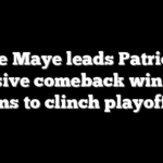 Drake Maye leads Patriots to massive comeback win over Ravens to clinch playoff spot