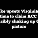 Duke upsets Virginia in overtime to claim ACC title, possibly shaking up CFP picture