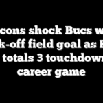 Falcons shock Bucs with walk-off field goal as Kyle Pitts totals 3 touchdowns in career game