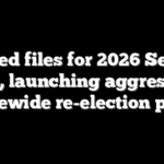 Husted files for 2026 Senate race, launching aggressive statewide re-election push
