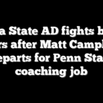 Iowa State AD fights back tears after Matt Campbell departs for Penn State coaching job