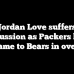 Jordan Love suffers concussion as Packers blow big game to Bears in overtime