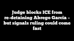 Judge blocks ICE from re-detaining Abrego Garcia – but signals ruling could come fast
