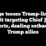 Judge tosses Trump-linked lawsuit targeting Chief Justice Roberts, dealing setback to Trump allies
