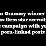 Latin Grammy winner and Texas Dem star recruit hits House campaign with years of porn-linked posts