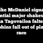 Mike McDaniel signals potential major shakeup as Tua Tagovailoa falters, Dolphins fall out of playoff race