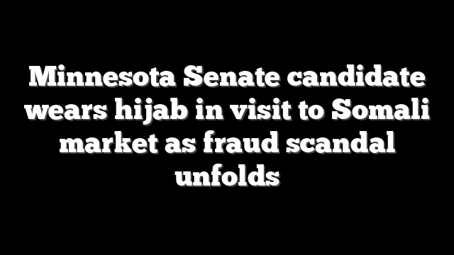Minnesota Senate candidate wears hijab in visit to Somali market as fraud scandal unfolds