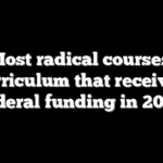 Most radical courses, curriculum that received federal funding in 2025