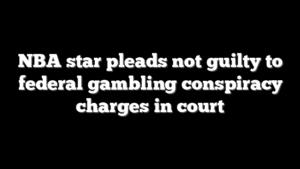 NBA star pleads not guilty to federal gambling conspiracy charges in court