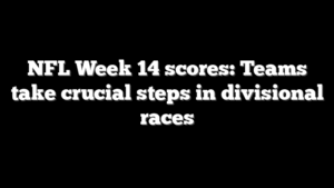 NFL Week 14 scores: Teams take crucial steps in divisional races