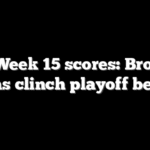 NFL Week 15 scores: Broncos, Rams clinch playoff berths