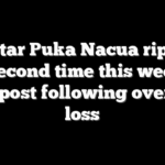 NFL star Puka Nacua rips refs for second time this week in sour post following overtime loss