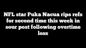 NFL star Puka Nacua rips refs for second time this week in sour post following overtime loss