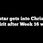 NFL star gets into Christmas spirit after Week 16 win