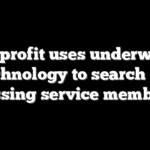 Nonprofit uses underwater technology to search for missing service members