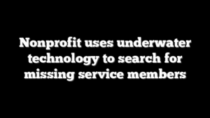 Nonprofit uses underwater technology to search for missing service members
