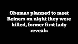 Obamas planned to meet Reiners on night they were killed, former first lady reveals