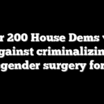 Over 200 House Dems vote against criminalizing transgender surgery for kids