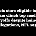 Patriots stars eligible to help team clinch top seed in playoffs despite heinous allegations, NFL says