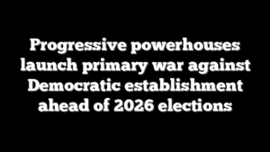 Progressive powerhouses launch primary war against Democratic establishment ahead of 2026 elections
