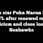 Rams star Puka Nacua fined by NFL after renewed referee criticism and close loss to Seahawks
