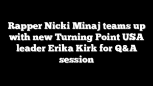 Rapper Nicki Minaj teams up with new Turning Point USA leader Erika Kirk for Q&A session