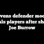 Ravens defender mocks Bengals players after shoving Joe Burrow