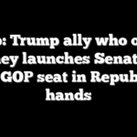 Scoop: Trump ally who ousted Cheney launches Senate bid keep GOP seat in Republican hands