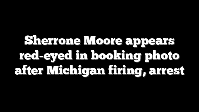Sherrone Moore appears red-eyed in booking photo after Michigan firing, arrest
