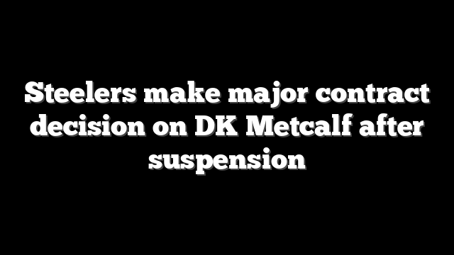 Steelers make major contract decision on DK Metcalf after suspension