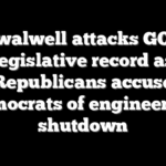Swalwell attacks GOP legislative record as Republicans accuse Democrats of engineering shutdown