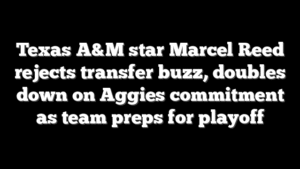 Texas A&M star Marcel Reed rejects transfer buzz, doubles down on Aggies commitment as team preps for playoff