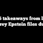 Top 5 takeaways from latest Jeffrey Epstein files dump