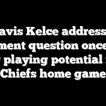 Travis Kelce addresses retirement question once more after playing potential final Chiefs home game