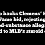 Trump backs Clemens’ Hall of Fame bid, rejecting banned-substance allegations tied to MLB’s steroid era