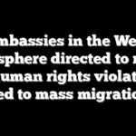 US embassies in the Western Hemisphere directed to report on human rights violations tied to mass migration