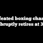 Undefeated boxing champion abruptly retires at 38