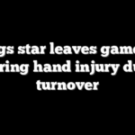 Vikings star leaves game after suffering hand injury during turnover
