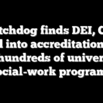 Watchdog finds DEI, CRT baked into accreditation rules for hundreds of university social-work programs
