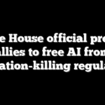 White House official presses allies to free AI from innovation-killing regulations
