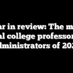 Year in review: The most radical college professors and administrators of 2025